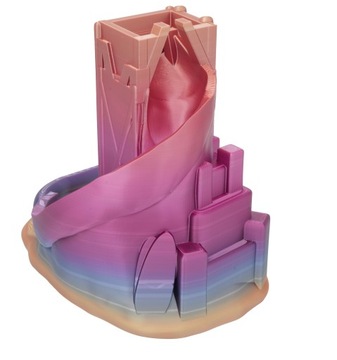 Бассейн с горкой и башней для игры в кости - Rainbow Candy Dice Tower