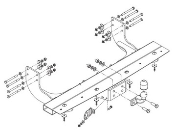VW CRAFTER 2II SE STUPNĚM ZAŘÍZENÍ(HÁK) HOLOWNICZY+MODUL13P