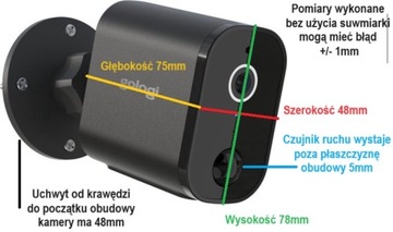 Беспроводная камера WIFI День Ночь Батарея Домофон PIR FullHD MicroSD