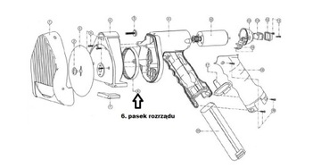 Pasek zębaty HTD 240 do noża TANDIR 100/120/140