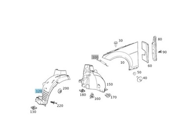 MERCEDES-BENZ OE A2046905730 PODBĚH KRYT TŘÍDA
