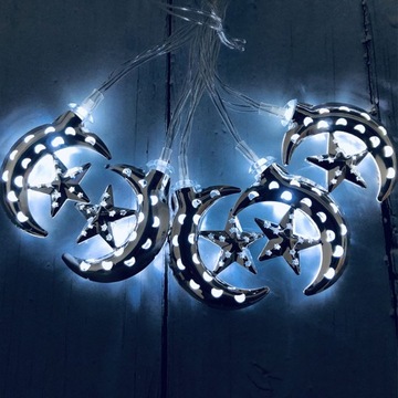 1.65mMoon lampa ciąg Ramadan Kareem dekoracje led