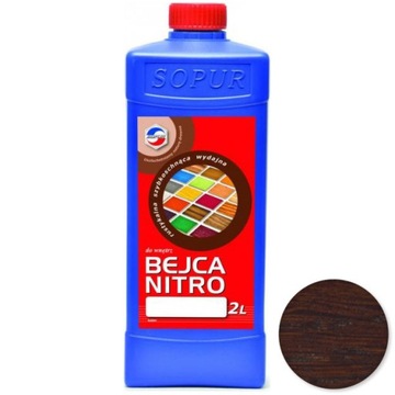 Bejca nitro do drewna SOPUR 2l brąz 22-55