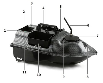 BAITING BOAT V010 GPS ЭХОЛОТ С САМОВОЗВРАТОМ