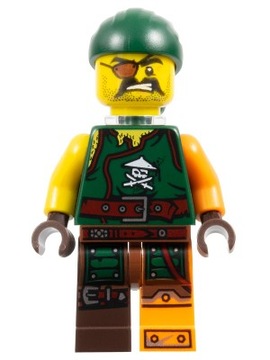 Lego Figurka Ninjago njo215 Sqiffy Pirat