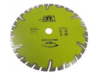 INTER-VIS 230mm TARCZA DO BETONU GŁĘBOKIE CIĘCIE