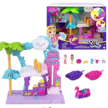 Mattel Polly Pocket Flamingowa myjnia Zestaw HHJ05