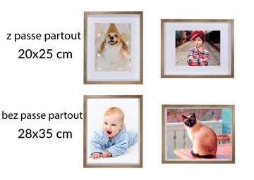 3D фоторамка в глубоком ящике 28х35см дуб
