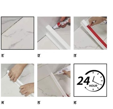 УПЛОТНИТЕЛЬНАЯ ЛЕНТА ДЛЯ ВАННЫ ДУШЕВОГО ПОДДОНА УМЫВАЛЬНИКА 1М