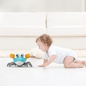 КРУИНГ КРАБ БЕГ ХОДЬБА ИНТЕРАКТИВНАЯ БАТАРЕЯ ЗВУК СВЕТ