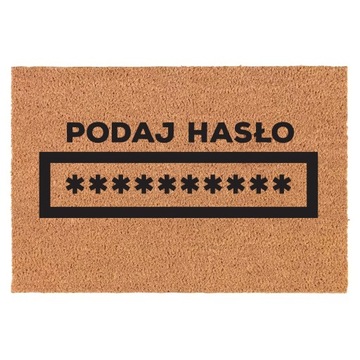 WYCIERACZKA PODAJ HASŁO wejściowa kokosowa 40X60