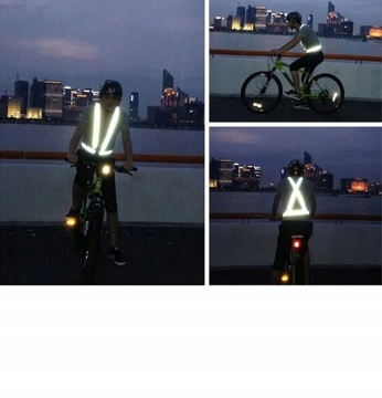Светоотражающий ремень для бега Светоотражающий жилет для велосипеда и скутера