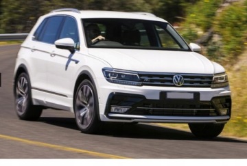 VW Tiguan 16-20 центральная задвижка переднего бампера