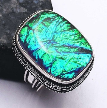 TRIPLET OPAL - PIERŚCIONEK -R-19