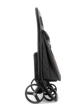 Тележка для покупок Rolser 4-колесная для толкания, PUSHED, с большими колесами, СЕРАЯ