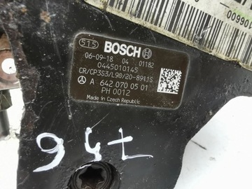 MERCEDES-BENZ ML W164 2006 PUMPY VSTŘIKOVAČE