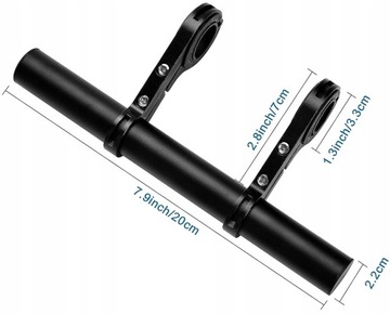 УДЛИНИТЕЛЬ РУЛЯ ВЕЛОСИПЕДНОЕ КРЕПЛЕНИЕ Удлинитель черный прочный ДОПОЛНИТЕЛЬНО