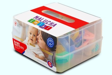 СЕНСОРНАЯ ИГРУШКА-ПРЕСЫЧКА-ПОГРЕМКА, НАБОР 8 ШТ. XXL В КОРОБКЕ