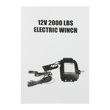 Jednokierunkowy przenośny 300 W 12 V 907 kg elektryczny wciągnik dźwigowy
