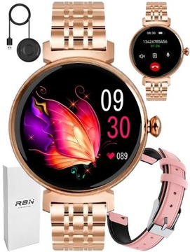 Zegarek damski SMARTWATCH Rubicon ROZMOWY BT SMS FB 1.7CALA PULS KROKI