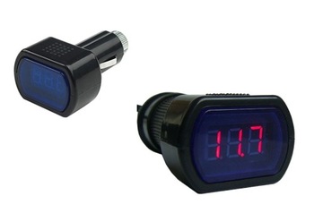 Miernik Samochodowy Woltomierz Do Auta 12V 24V LED