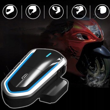 KASK MOTOCYKLWY BLUETOOTH BT5.0 Z WODOODPORNY IP54