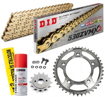 ZESTAW NAPĘD-OWY DID ZŁOTY ZVMX HONDA CB 1300 F 2003-2009 S 2006-2013