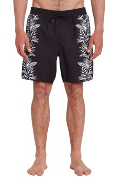 Spodenki Volcom kąpielowe szorty czarne print r. M