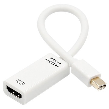 Adapter Thunderbolt mini Displayport HDMI 4K do MacBook Pro Air PRO biały