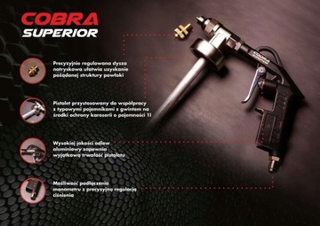 COBRA SUPERIOR 12 шт., черный, комплект с пистолетом