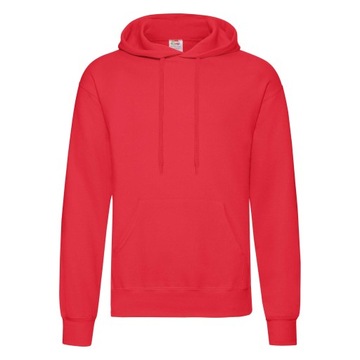 FRUIT BLUZA MĘSKA KANGURKA Z KAPTUREM RED XL
