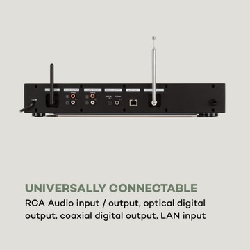 Hi-Fi тюнер Auna iTuner CD, DAB+/FM, CD, Wi-Fi