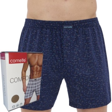 CORNETTE bokserki COMFORT box luźne 002/285 granat wzorek M