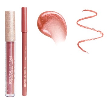 BŁYSZCZYK Z DROBINKAMI + KREDKA DO UST REVOLUTION CHAUFFEUR FIGHTS