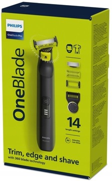 ТРИПКА PHILIPS Oneblade PRO 360 АККУМУЛЯТОРНАЯ БРИТЬВА ДЛЯ БОРОды
