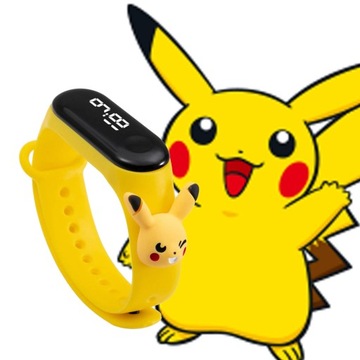 ЭЛЕКТРОННЫЕ СВЕТОДИОДНЫЕ ЧАСЫ ДЛЯ ДЕТЕЙ SMARTBAND PIKACHU POKEMON WRISTBAND