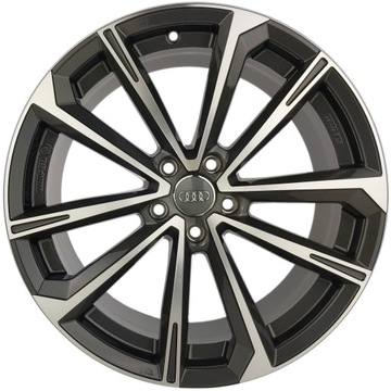 4× DISK HLINÍK AEZ ARUBA DARK GUNMETAL POLISHED 8.5" X 20" 5X112 ET 30