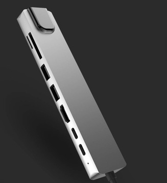 АДАПТЕР USB/C THUNDERBOLT 3 HDMI 4K RJ45 SD TF