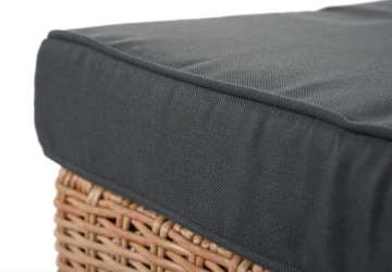 Комплект садовой мебели для балкона, 5 предметов, техноротанг бежевый