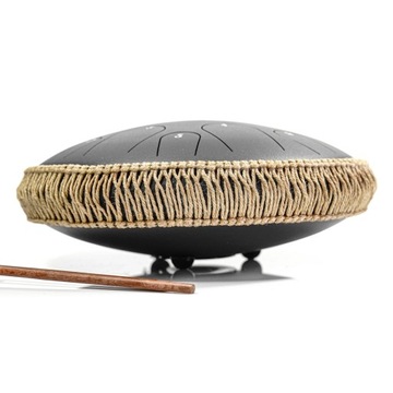 Барабан Pure Tongue Tank Lotus 14 дюймов, 15 тонов, ЧЕРНЫЙ барабан, стальной барабан, хэндпан