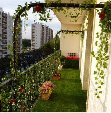 Искусственный плющ 6 м ГИРЛАНД Цветы для балкона x3