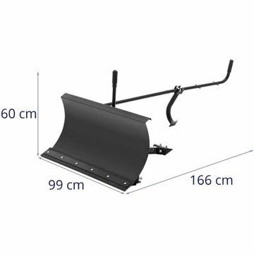 Pług spych śnieżny do taczki spalinowej HT-MD-500 99 x 166 x 60 cmb