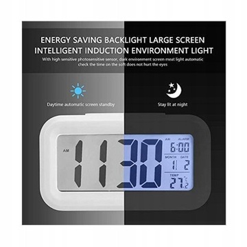 БУДИЛЬНИК ЭЛЕКТРОННЫЙ ТЕРМОМЕТР БУДИЛЬНИК