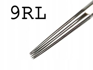 9RL (Round Liner) IGŁA / IGŁY DO TATUAŻU / TATUAŻY 0,35mm 5 sztuk / BLISTER