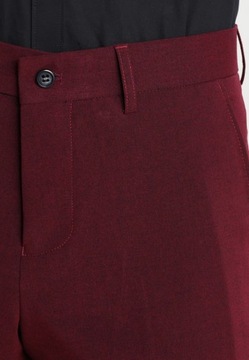 Spodnie garniturowe męskie LINDBERGH bordowe 54