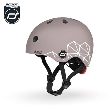 Scootandride Детский шлем XXS-S 1-5 лет Brown Lines