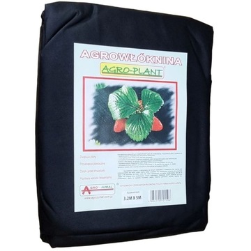 AGROWŁÓKNINA CZARNA 50g ściółkująca 3,2m x 5m