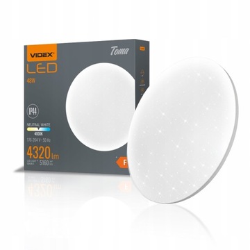 LAMPA SUFITOWA LED PLAFON gwiazdki niebo okrągła 48W stylowy wygląd