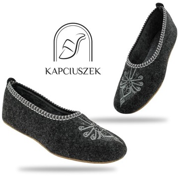 Домашние тапочки Балерина Фетровые низкие тапочки