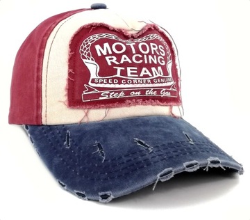 CZAPKA Z DASZKIEM BEJSBOLÓWKA RETRO VINTAGE JEANS
